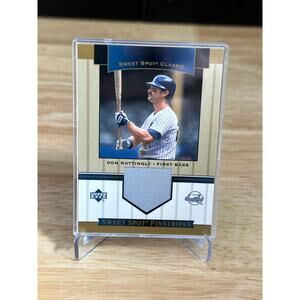 DON MATTINGLY Jersey Insert Relic 2003 Upper Deck Sweet Spot Classic